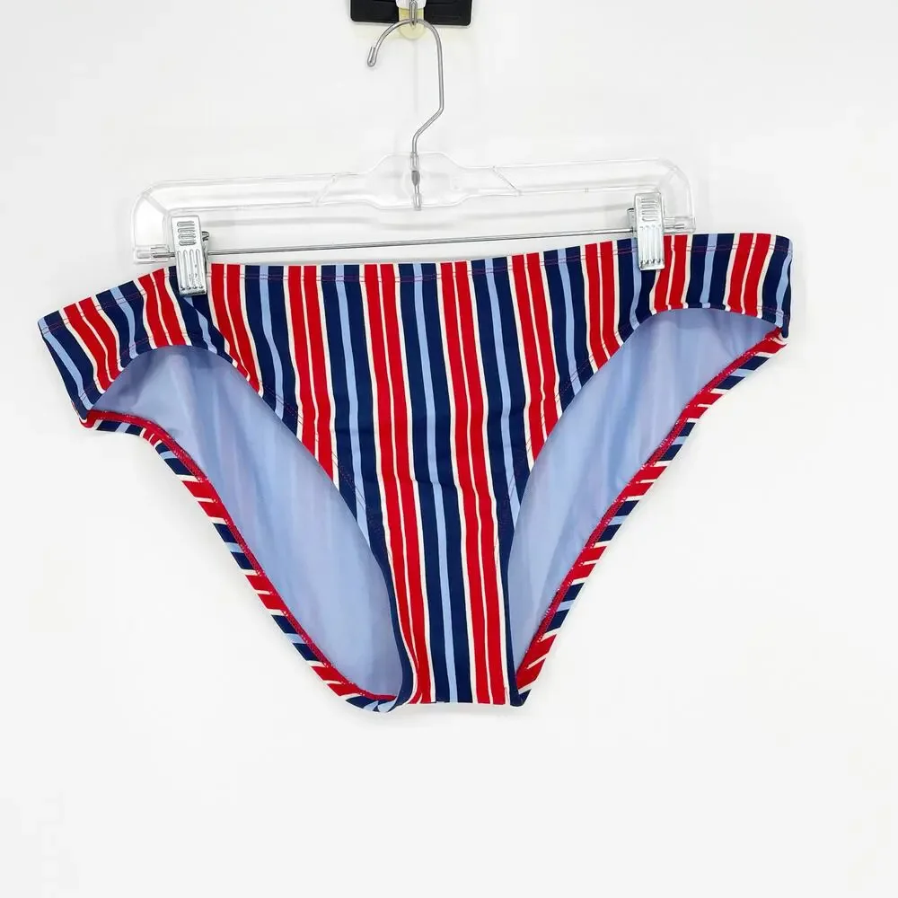 Kona Sol Low Rise Multicolor Stripe Swim Bottom Size XL